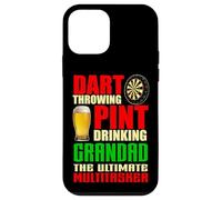 Dart Throwing Pint Drinking Grandad | Darts Fathers Day Case for iPhone 12 mini