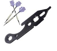 Dart Tip Removal - Multi Knob Handle, Portable Metal Construction Tool, Ergonomic Grip Precision Extractor | Convenient Darts Accessories for Dart Heads Rods Flights Maintenance Indoor Game Practice