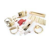 Dart Traditional Front Door Furniture & Lock Kit - Polished Brass