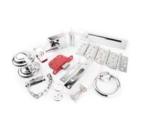 Dart Traditional Front Door Furniture & Lock Kit - Polished Chrome