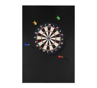 Dart Wall Protector - 23.62x35.43in Removable Black Mat for Professional Protection, Adult Games with Dart Board Accessory Function, Felt Pad for Game Room, Garage, Home, Classroom
