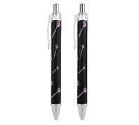 Dart with A Union Jack Flight Smooth Retractable Ballpoint Pens 2 PCS