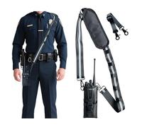dartbeastix Radio Strap Holster With an Adjustable, Widened Shoulder Strap Featuring 3M Reflective Strips, a Mic Clip, and an Anti-Sway Design - A Secure Carrying System for Small/Medium Radio