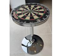 Dartboard Bar Table - Win mau Pro SFB- Adjustable - Oche Table (Silver)