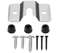 Dartboard Bracket Kit with 3 Screws and 3 Black Nails, Electroplated and Polished Steel Dart Board Hanging Kits Wall Mounting Bracket Hooks Dartboard Fixing Kit for Most Dartboards