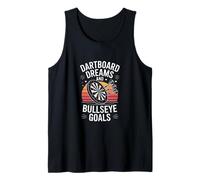Dartboard Dreams and Bullseye Goals Darts Player Tank Top