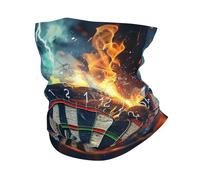 Dartboard Fire Water And Thunder Cool Men Women Tube Scarf Multifunctional Neck Warmer Windproof Headwear For Running Yoga Snowboarding