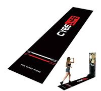 Dartboard Mat, Portable Floor Protection Mat Including Throwing Line and Non-Slip, Darts Distance Mat, Suitable for All Levels and for Playroom, Sports Club, Office, Breakroom, Basement