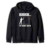 Dartboard Shhh i'm doing math funny darts Zip Hoodie
