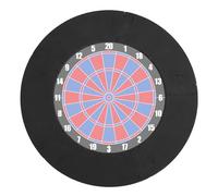 Dartboard Surround - EVA Foam Backboard Rings, Splicing Wall Protector, Precision Dart Guard, Indoor Game Hardware, Scoring Supplies, Black Circular Size For 18 Inch Professional Bristle Boards