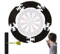 Dartboard Surround for Blade 6 Dartboard,1.18in (3CM) Thick EVA Dart Board Wall Protector Prevent Wall Damage,5-Piece Black Dart Board Surround Ring,Easy Assembly for Home,Bar and Outdoor Use