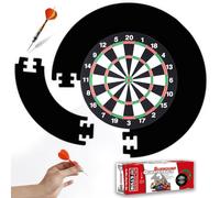 Dartboard Surround Ring, 4-Pack EVA Foam Wall Protector Panels for 18-Inch Dartboards, Easy Assembly Jigsaw Design to Prevent Missed Throw Damage, Ideal for Home, Office, or Club Us