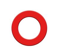 Dartboard Surround Ring Protection for Home Practice, Office, Pub, Parties - Red Bullet Red One Size