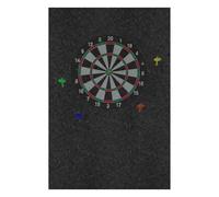 Dartboard Wall Protection Fibre Extra Thick Polyester Panel with Smooth Durable Durable Professional Style Safety Dart Target Guard for Office Space
