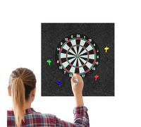 Dartboard Wall Protection - Large Felt Wall Tiles as a Base for Dartboards Large Black Background Border Adults Children Classroom Offices Garage Outdoor