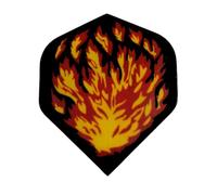 Dartfellas Great Ball of Fire Flames 75 Micron Strong Dart Flights (3 Sets - 9 Flights)