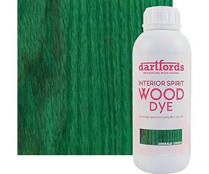 dartfords Emerald Green Interior Spirit Based Wood Dye - 1 litre Bottle