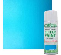 dartfords Kingfisher Blue Metallic Nitrocellulose Guitar Paint 400ml Aerosol