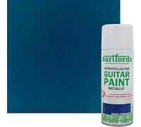 dartfords Ocean Turquoise Metallic Nitrocellulose Guitar Paint 400ml Aerosol