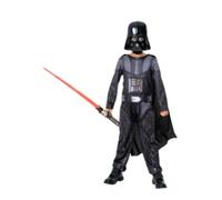 Rubies 3014785-6000 Darth Vader With Non-light Up Lightsaber Kids Fancy Dress, Boys, Multicoloured, 5-6 Years Halloween
