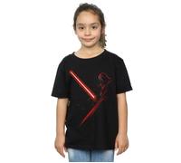 Star Wars Girls Darth Vader Lightsaber T-Shirt Black 12-13 Years