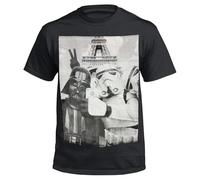 Darth Vader Storm Trooper Selfie Cotton Men's T-Shirt FUNNYTop Tee(Black, XXL)