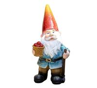 Darthome Alex The Foraging Gnome Ornament 14x30x11cm Resin Outdoor Garden Novelty Man Sculpture Gift