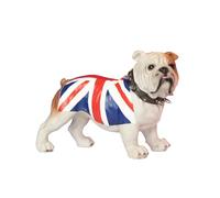 Darthome British Bulldog Ornament English Union Jack Decor Gift Statue Vintage Figurine