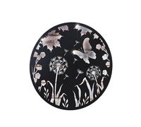 Darthome Butterfly Solar Backlit Garden Wall Art 50x50cm Flower Silhouette Metal Outdoor Decor