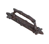 Darthome Cast Iron Door Handles Antique 23cm Country Style Long Garden Gate Pull Decorative Gate Shed Decor (Flat Handle)