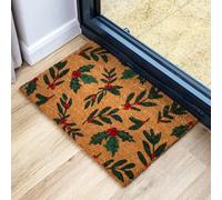 Darthome Christmas Hollyberry Latex Backed Coir Doormat Xmas Entrance Mat Decoration Gift