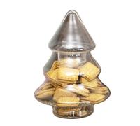 Darthome Christmas Tree Glass Storage Jar 1.5L Sweets Biscuit Sweetie Treats Shop Container