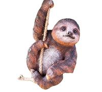 Darthome Climbing Sloth Garden Ornament Tree Hanging Statue Sculpture Decoration B