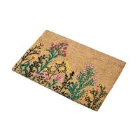 Darthome Flower Field Coir Doormat 60 x 40 cm Rectangle Spring Summer Vibrant Floral Print Door Mat