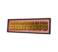 Darthome Framed Wall Art This Kitchen Is For Dancing Pink Gold Modern Rectangular Print