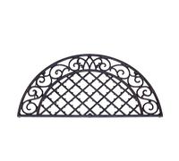 Darthome Half Moon Cast Iron Doormat 67x34cm Brown Metal Victorian Heavy Duty Entrance Non Slip