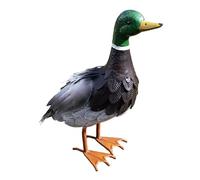 Darthome Large 39cm Metal Duck Garden Ornament 30x39x15.5cm Outdoor Farmyard Bird Sculpture Statue