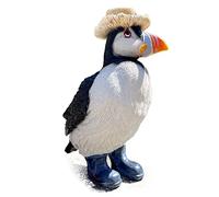Darthome Ltd Resin Puffin In Boots Garden Ornament Outdoor Standing Lawn Sculpture Statue