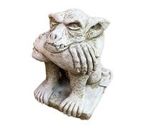 Darthome Ltd Stone Garden Statue Ornament Sculpture Sitting Gremlin Gargoyle Grumpy Goblin