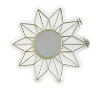 Darthome Ltd Vintage Gold Metal Frame Home Decorative Round Glass Wall Mounted Mirror Small (Star)