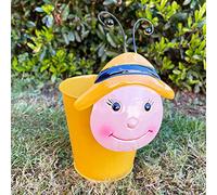 Darthome Ltd Wobble Head Metal Yellow Bumble Bee Animated Outdoor Garden Flower Planters Gift (Large)