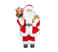 Darthome Plush Santa Claus Figure 31cm Red Traditional Standing Xmas Father Christmas Ornament