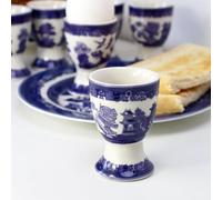 Darthome Set of 6 Blue Willow Egg Cups Ceramic Kitchen Breakfast Dining English Tableware