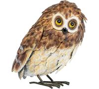 Darthome Small 21.5cm Brown Standing Owl Metal Ornament