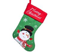 Darthome Snowman Christmas Stocking Soft Polyester Merry Xmas Present Sack Decoration