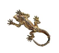 Darthome Steampunk Mechanical Lizard Wall Decor, Resin Gecko Sculpture, Industrial Gothic Style, Clockwork Wall Art