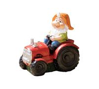 Darthome Terry The Tractor Garden Statue 29x29x19cm Resin Outdoor Farmer Novelty Sculpture Ornament