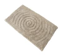 Darthome Tufted Spiral Cotton Bath Mats 80x50cm Rectangular Soft Non Slip Bathroom Rug (Green)