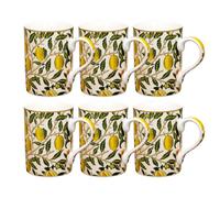 Darthome William Morris Fruits Mugs 310ml Fine China Lemon Tree Hot Drinks Coffee Cups (6)