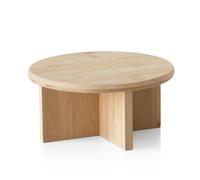 Darthome Wooden Plant Pot Stand Small Round Bamboo 18cm Indoor Candle Holder Desk Display